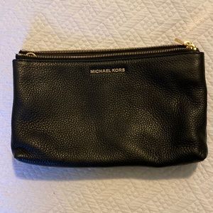 Michael Kors leather crossbody purse black